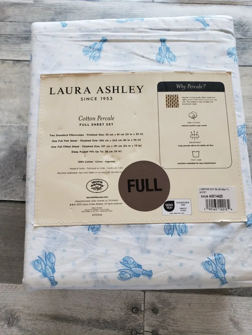 Laura Ashley dot laura blue